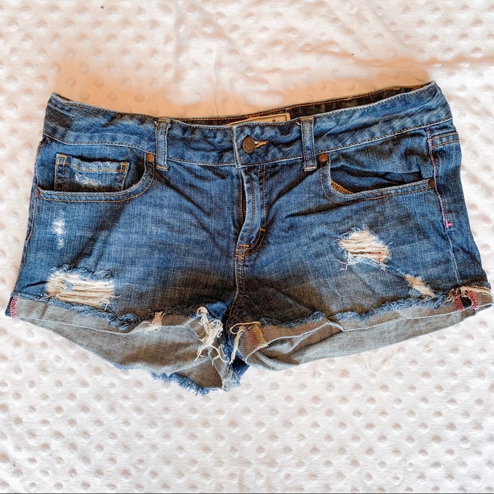 PINK jean shorts